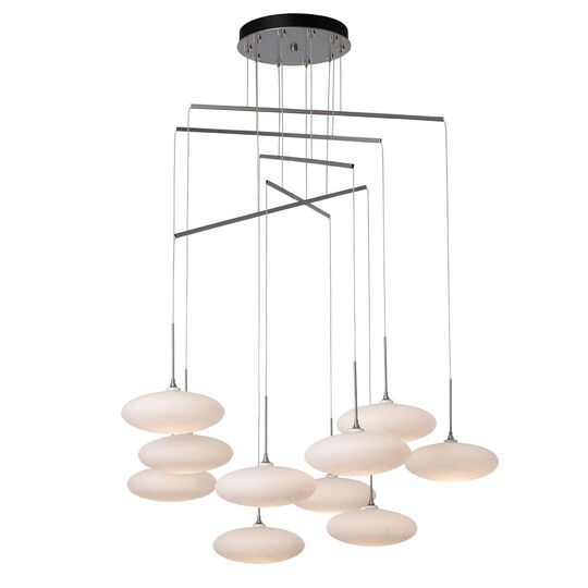 Clouds 42 Inch 10 Light Multi Light Pendant by Hubbardton Forge