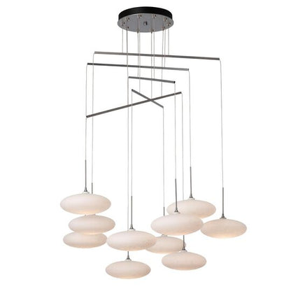 Clouds 42 Inch 10 Light Multi Light Pendant by Hubbardton Forge