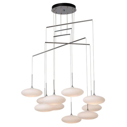 Clouds 42 Inch 10 Light Multi Light Pendant by Hubbardton Forge