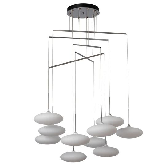 Clouds 42 Inch 10 Light Multi Light Pendant by Hubbardton Forge