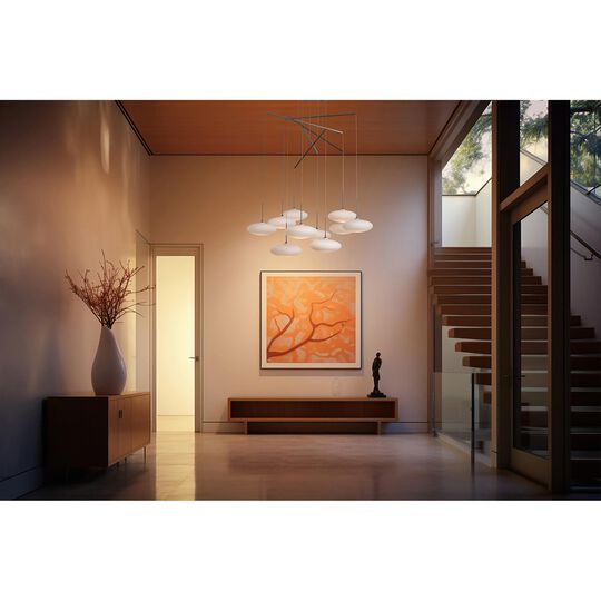 Clouds 42 Inch 10 Light Multi Light Pendant by Hubbardton Forge