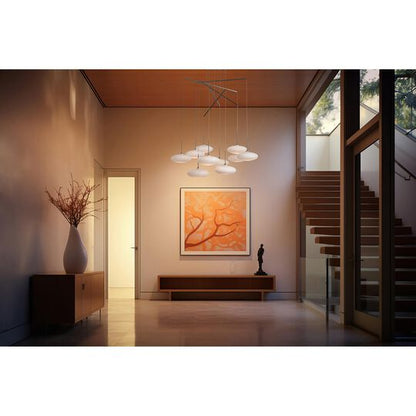 Clouds 42 Inch 10 Light Multi Light Pendant by Hubbardton Forge