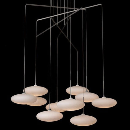 Clouds 42 Inch 10 Light Multi Light Pendant by Hubbardton Forge