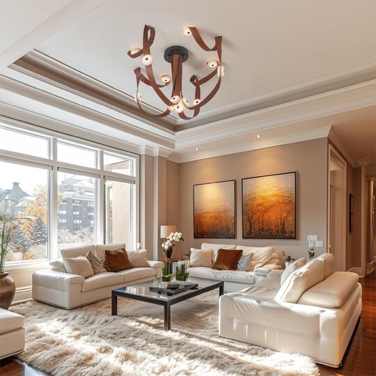 Snaps 45 Inch 12 Light Multi Light Pendant by Hubbardton Forge