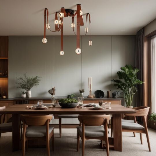 Snaps 45 Inch 12 Light Multi Light Pendant by Hubbardton Forge