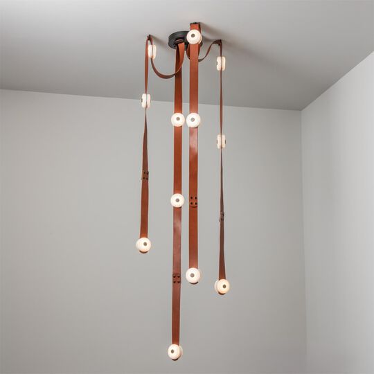 Snaps 45 Inch 12 Light Multi Light Pendant by Hubbardton Forge