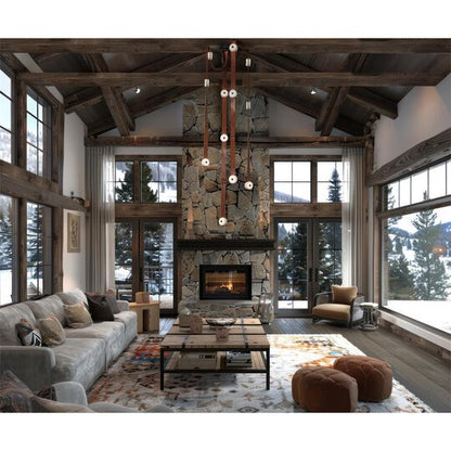 Snaps 45 Inch 12 Light Multi Light Pendant by Hubbardton Forge