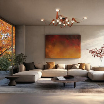 Snaps 45 Inch 12 Light Multi Light Pendant by Hubbardton Forge