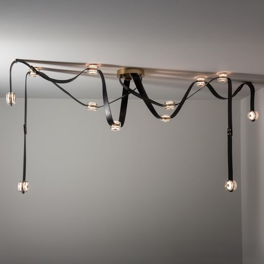 Snaps 45 Inch 12 Light Multi Light Pendant by Hubbardton Forge