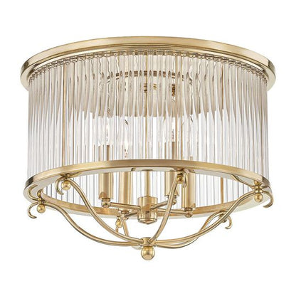 Mark D. Sikes Glass No. 1 19 Inch 4 Light Semi Flush Mount by Hudson Valley Lighting