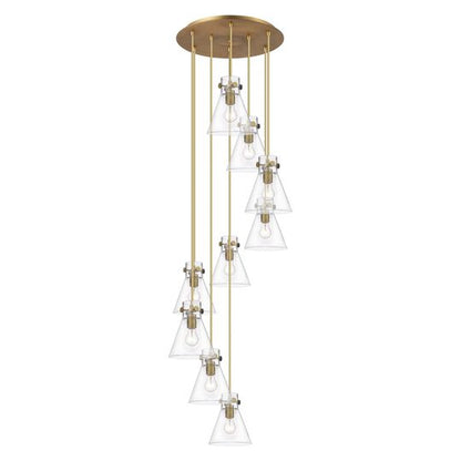 Bruno Marashlian Newton Cone 22 Inch 9 Light Multi Light Pendant by Innovations Lighting