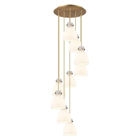 Bruno Marashlian Newton Bell 22 Inch 9 Light Multi Light Pendant by Innovations Lighting