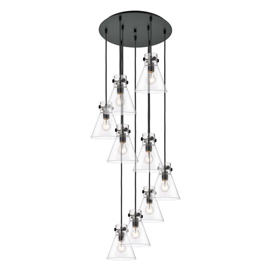 Bruno Marashlian Newton Cone 22 Inch 9 Light Multi Light Pendant by Innovations Lighting