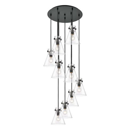 Bruno Marashlian Newton Cone 22 Inch 9 Light Multi Light Pendant by Innovations Lighting