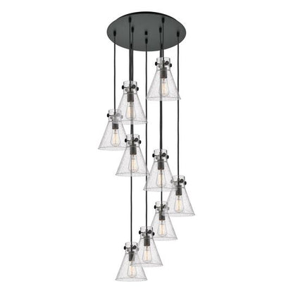 Bruno Marashlian Newton Cone 22 Inch 9 Light Multi Light Pendant by Innovations Lighting