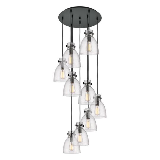 Bruno Marashlian Newton Bell 22 Inch 9 Light Multi Light Pendant by Innovations Lighting