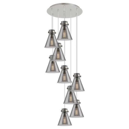 Bruno Marashlian Newton Cone 22 Inch 9 Light Multi Light Pendant by Innovations Lighting