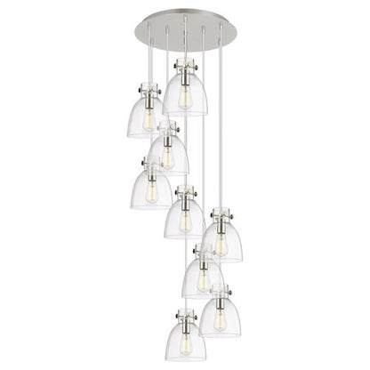 Bruno Marashlian Newton Bell 22 Inch 9 Light Multi Light Pendant by Innovations Lighting