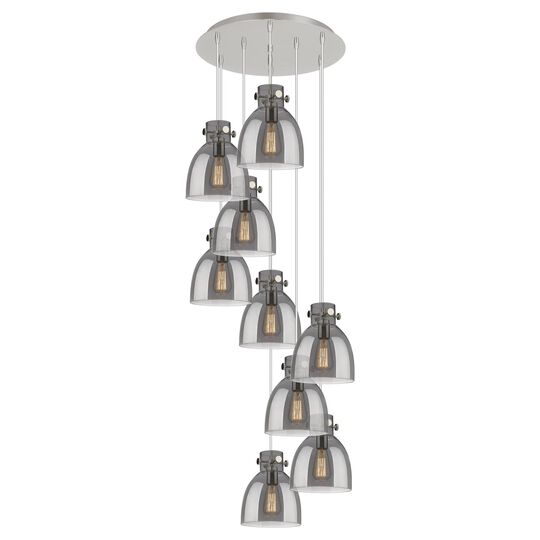 Bruno Marashlian Newton Bell 22 Inch 9 Light Multi Light Pendant by Innovations Lighting