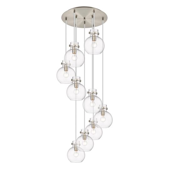 Bruno Marashlian Newton Sphere 22 Inch 9 Light Multi Light Pendant by Innovations Lighting