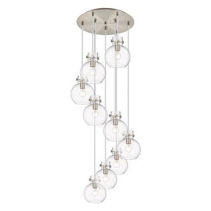 Bruno Marashlian Newton Sphere 22 Inch 9 Light Multi Light Pendant by Innovations Lighting