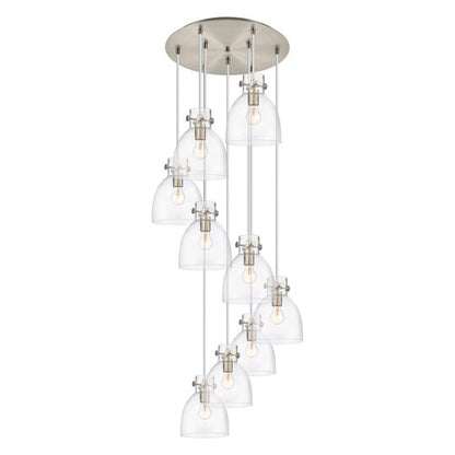 Bruno Marashlian Newton Bell 22 Inch 9 Light Multi Light Pendant by Innovations Lighting