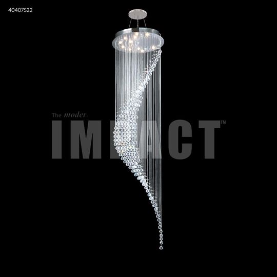 Crystal Rain 28 Inch 11 Light Chandelier by James R. Moder