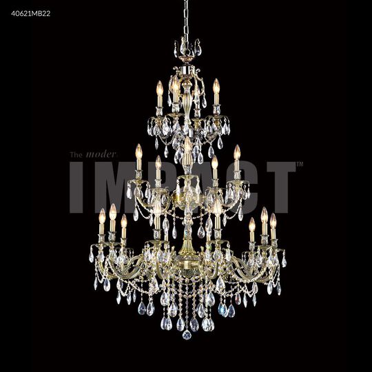 Brindisi 36 Inch 20 Light Chandelier by James R. Moder
