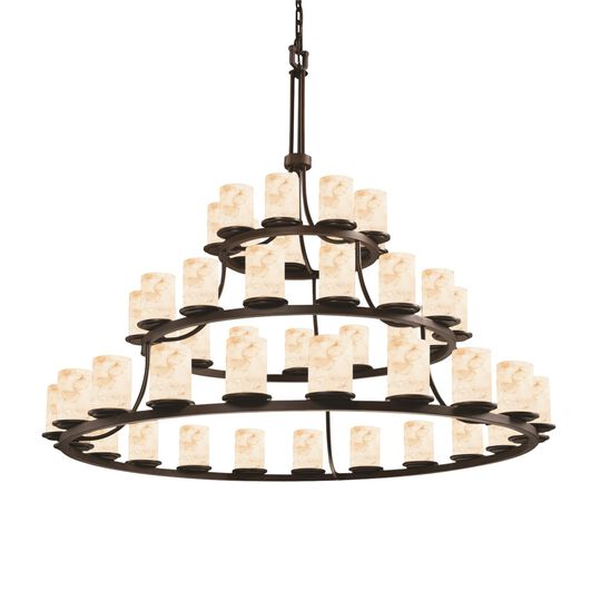 Alabaster Rocks! 60 Inch Chandelier by Justice Design Group