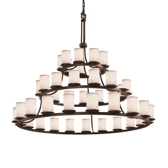 Textile 60 Inch Chandelier by Justice Design Group