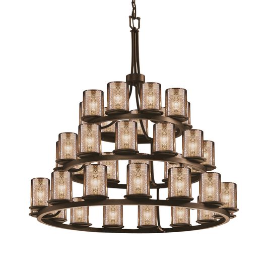 Fusion 42 Inch 36 Light Chandelier by Justice Design Group