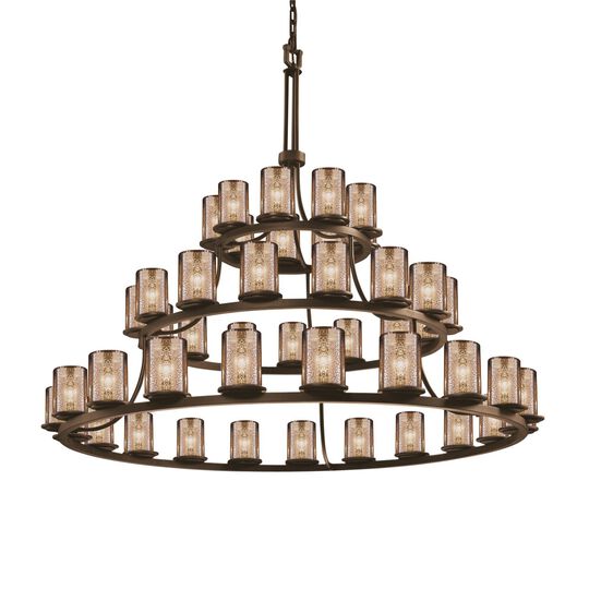 Fusion 60 Inch 45 Light Chandelier by Justice Design Group