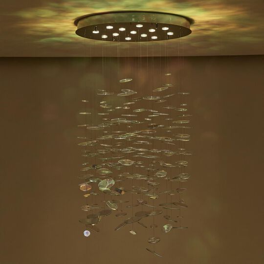 Spettro 36 Inch Multi Light Pendant by Kalco Lighting