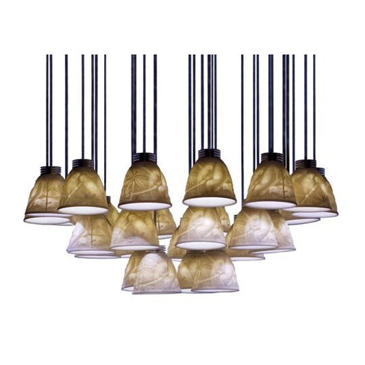 27 Lithophane 24 Inch 27 Light LED Chandelier by Lladro