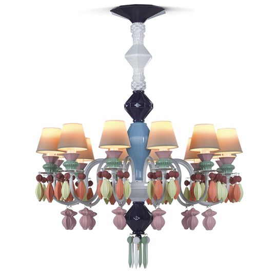 Belle De Nuit 30 Inch 12 Light LED Chandelier by Lladro
