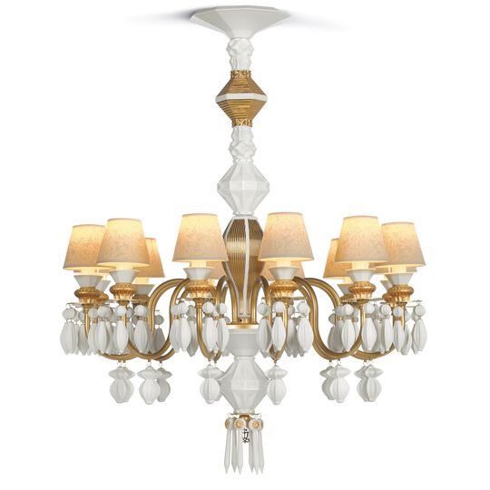 Belle De Nuit 30 Inch 12 Light LED Chandelier by Lladro