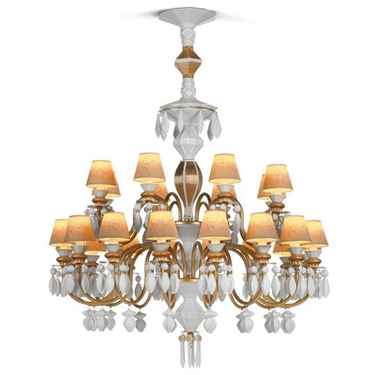 Belle De Nuit 39 Inch 24 Light LED Chandelier by Lladro