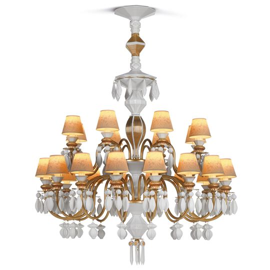 Belle De Nuit 39 Inch 24 Light LED Chandelier by Lladro