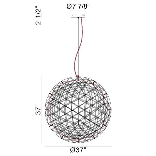 Manhattan LED Large Pendant by Matteo Lighting