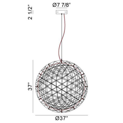 Manhattan LED Large Pendant by Matteo Lighting