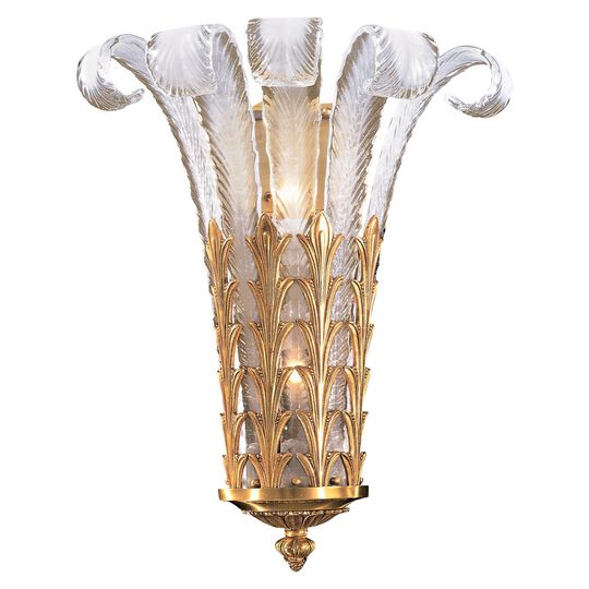 French Glass 20 Inch Wall Sconce by Metropolitan Lighting