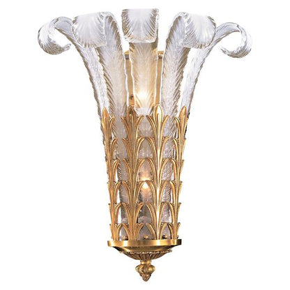 French Glass 20 Inch Wall Sconce by Metropolitan Lighting