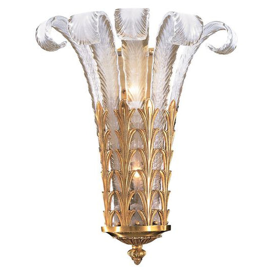 French Glass 20 Inch Wall Sconce by Metropolitan Lighting