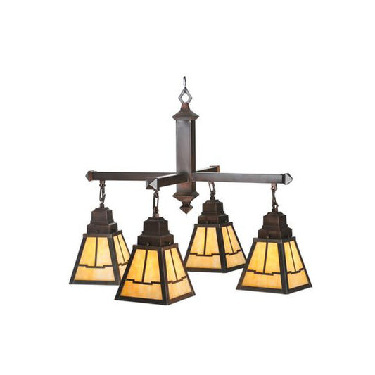 Valley View Mission 30 Inch 4 Light Chandelier by Meyda Lighting