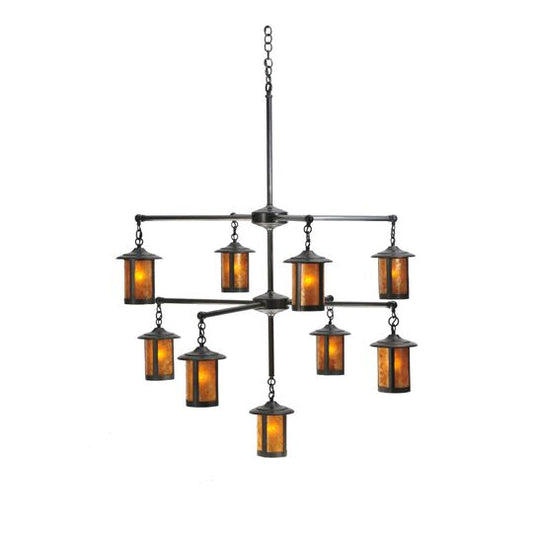 Fulton Plain Large Chandelier by Meyda Lighting