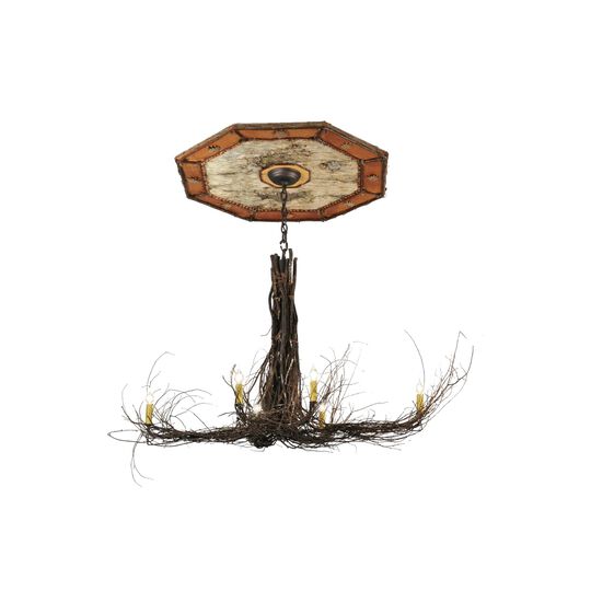 Twigs 48 Inch 6 Light Chandelier by Meyda Lighting