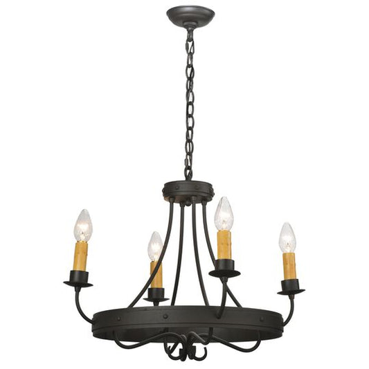 Franciscan 20 Inch 4 Light Mini Chandelier by Meyda Lighting