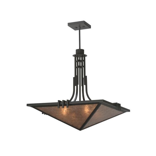 Lineage Silver Mica 38 Inch Large Pendant by Meyda Lighting