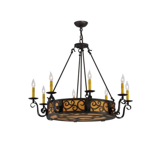 Delano 36 Inch 2 Light Chandelier by Meyda Lighting