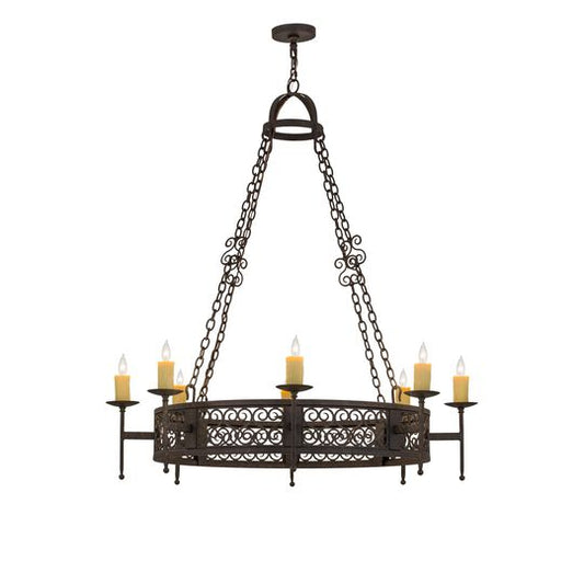Toscano 48 Inch 2 Light Chandelier by Meyda Lighting